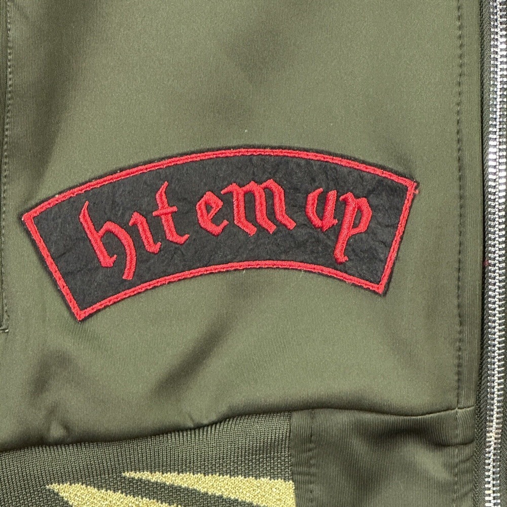 Reason Flying Sharks Allover Patchwork Olive Gree… - image 6